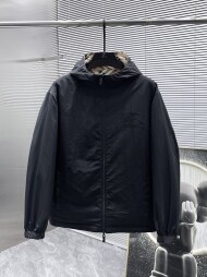버버리 BURBERRY 로고 모던 캐주얼 후드 재킷 코트