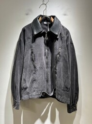 로에베 LOEWE 트렌디 빈티지 디자인 캐주얼 데님 재킷 코트