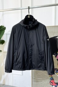 프라다 PRADA 로고 클래식 캐주얼 재킷 코트