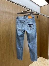 펜디 FENDI 모던 클래식 심플 캐주얼 데님 팬츠