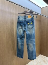 펜디 FENDI 모던 심플 디자인 캐주얼 데님 팬츠