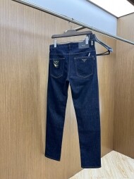 프라다 PRADA 모던 심플 디자인 캐주얼 데님 팬츠