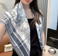 디올 DIOR 모던 클래식 패턴 디자인 빈티지 캐주얼 스카프