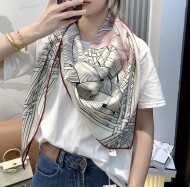 에르메스 Hermès 모던 클래식 패턴 디자인 빈티지 캐주얼 스카프