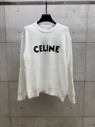셀린느 CELINE 로고 모던 클래식 캐주얼 니트