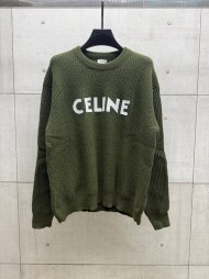 셀린느 CELINE 로고 모던 클래식 캐주얼 니트