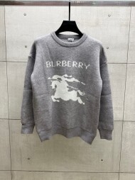 버버리 BURBERRY 로고 모던 클래식 캐주얼 니트
