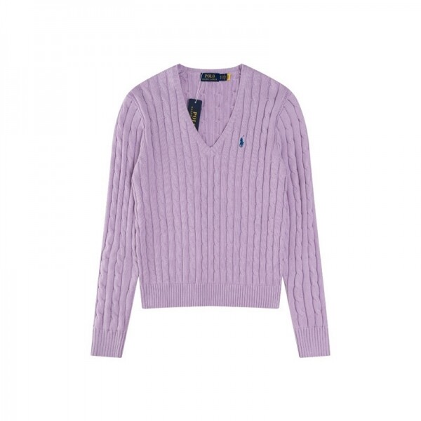 위핑,폴로 랄프로렌 RALPH LAUREN 자수 브이넥 긴팔 니트 톱