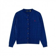 폴로 랄프로렌 RALPH LAUREN 자수 로고 긴팔 니트 카디건 톱