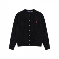 폴로 랄프로렌 RALPH LAUREN 자수 로고 긴팔 니트 카디건 톱