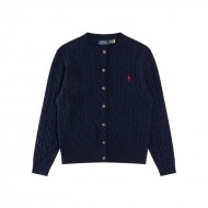 폴로 랄프로렌 RALPH LAUREN 자수 로고 긴팔 니트 카디건 톱