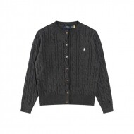 폴로 랄프로렌 RALPH LAUREN 자수 로고 긴팔 니트 카디건 톱