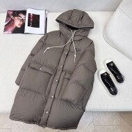 프라다 PRADA 모던 심플 커플 롱 패딩 코트