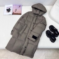 프라다 PRADA 패션 커플 후드 롱 다운 점퍼