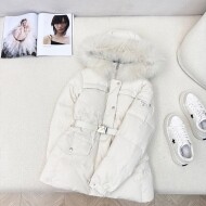 프라다 PRADA 모던 심플 여성 따뜻한 패딩 코트