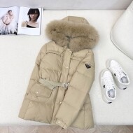 프라다 PRADA 모던 심플 여성 따뜻한 패딩 코트