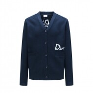 디올 DIOR 브이넥 영문 자가드 패션 남녀 니트 카디건