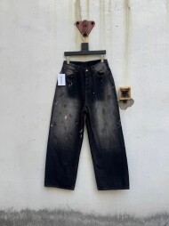 아크네 스튜디오 Acne Studios 그래피티 보카시 와이드 워싱 구제 남녀 청바지