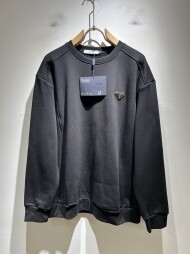 프라다 PRADA 로고 모던 클래식 기모 캐주얼 긴팔 맨투맨
