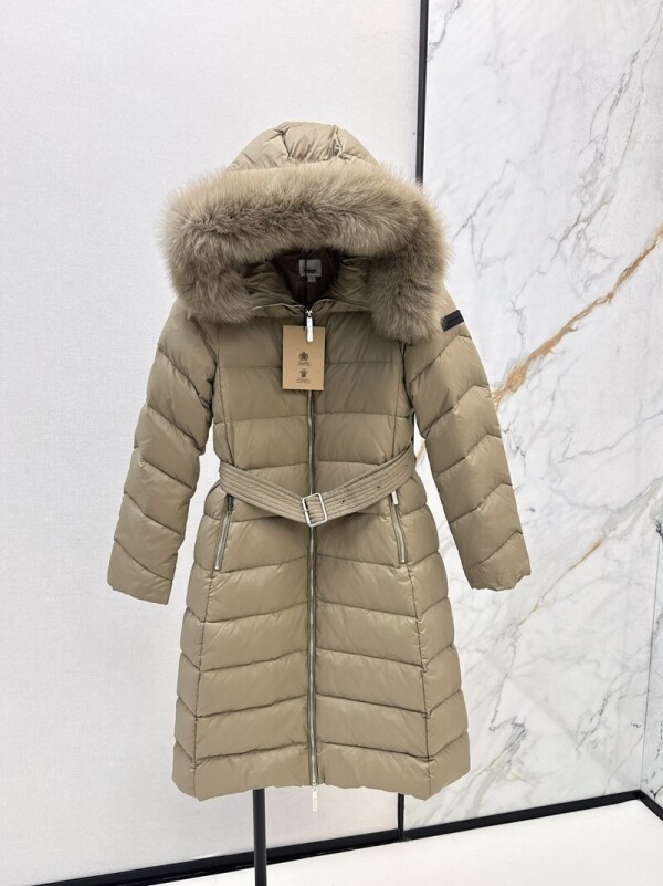 위핑,버버리 BURBERRY 모던 후드 롱 다운 점퍼
