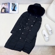버버리 BURBERRY 클래식 후드 롱 다운 점퍼