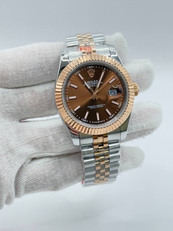 위핑,로렉스 데이저스트 인덱스 초코판 로즈골드 콤비 워치 시계
