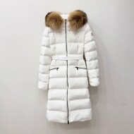 몽클레르 MONCLER 여성 모던 클래식 후드 롱 다운 재킷 코트