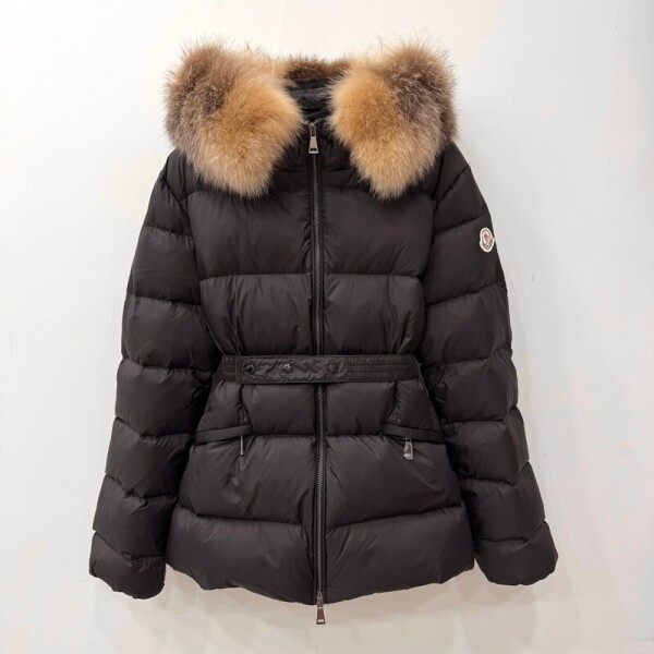 위핑,몽클레르 MONCLER 여성 모던 클래식 후드 다운 재킷 코트