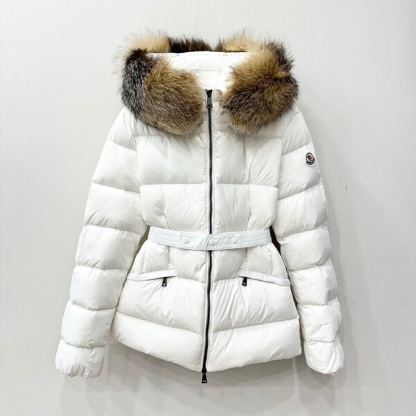 위핑,몽클레르 MONCLER 여성 모던 클래식 후드 다운 재킷 코트
