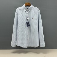 폴로 랄프로렌 POLO RALPH LAUREN 로고 자수 스트라이프 캐주얼 긴팔 셔츠