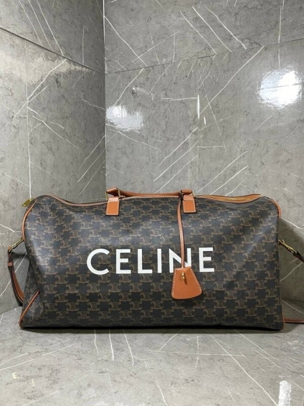 위핑,셀린느 CELINE 트리옴페 캔버스 보야지 보스턴 50x28x22.5cm