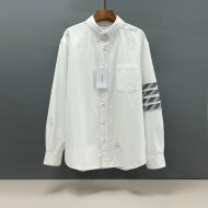 톰브라운 Thom Browne 클래식 네 줄 바 디자인으로 모던 캐주얼 긴팔 셔츠