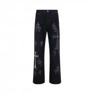 크롬하츠 Chrome Hearts 크로스 트렌드 빈티지 캐주얼 데님 팬츠