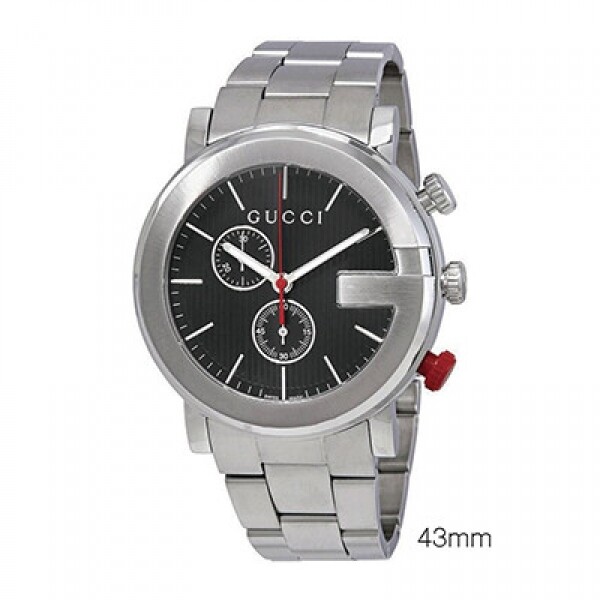 위핑,GUCCI 시계 G 크로노 블랙 문자판 YA101361