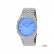 구찌 시계 25H YA163408 블루 쿼츠 38mm
