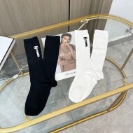 샤넬 CHANEL 심플 클래식 로고 캐주얼 종아리 장목양말