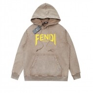 펜디 FENDI 로고 프린트 트렌디 빈티지 후드티셔츠
