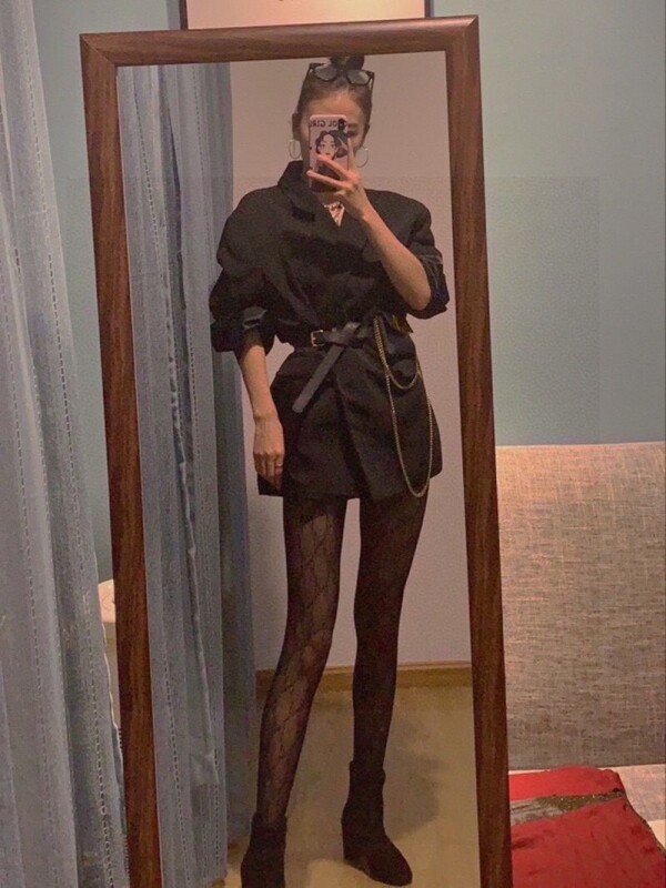 위핑,구찌 GUCCI 아가일 체크 모던 시스루 스타킹