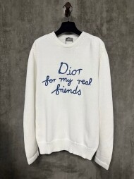 디올 DIOR 로고 자수 모던 심플 캐주얼 니트
