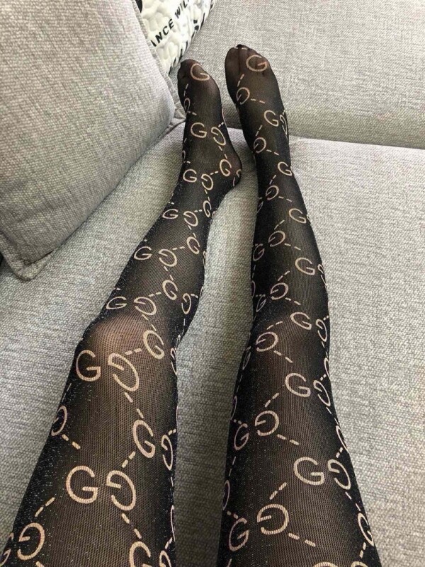 위핑,구찌 GUCCI 레터링 로고 섹시 패션 스타킹