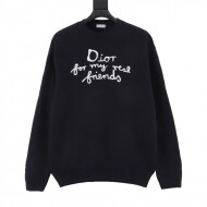디올 DIOR 로고 자수 모던 클래식 캐주얼 니트
