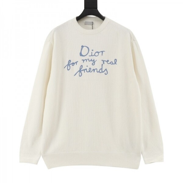 위핑,디올 DIOR 로고 자수 모던 클래식 캐주얼 니트