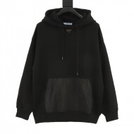 프라다 PRADA 클래식 삼각 로고 디자인 모던 캐주얼 후드티셔츠