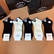 프라다 PRADA 스포티 컴포트 남녀 미드컷 양말