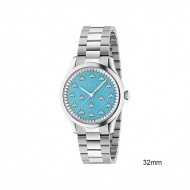 구찌 G 타임리스 Turquoise 스톤 다이얼 Bees 여성 시계 YA1265044