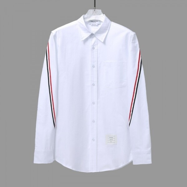 위핑,톰브라운 Thom Browne 모던 디자인 캐주얼 긴팔 셔츠