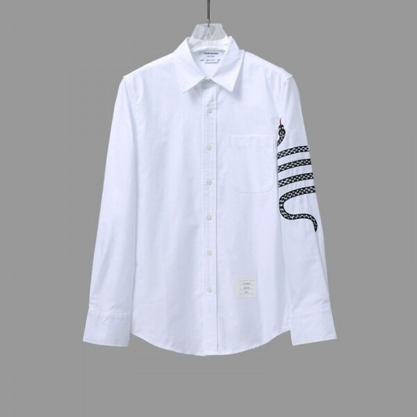 위핑,톰브라운 Thom Browne 모던 디자인 캐주얼 긴팔 셔츠