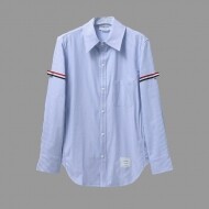 톰브라운 Thom Browne 로고 모던 심플 캐주얼 긴팔 셔츠