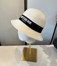 디올 DIOR 이니셜 로고 기질 명원 울 선캡