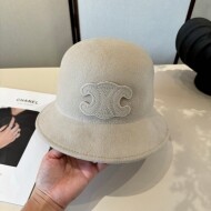 셀린느 CELINE 개선문 기질 명원 울 챙 모자